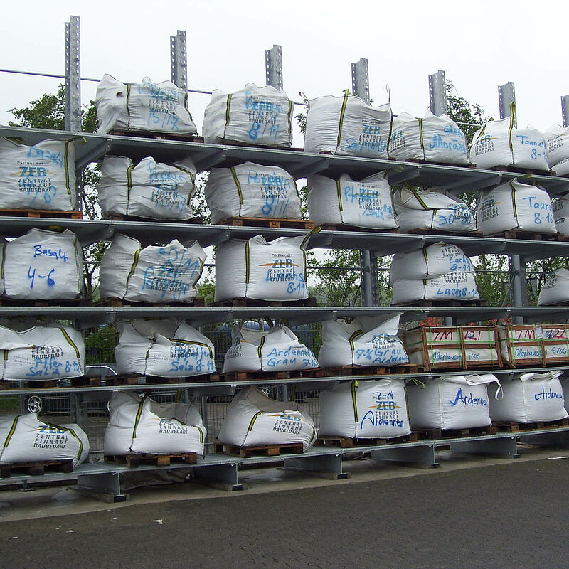 racking systems for the storage of building material