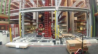 cantilever racking, automated warehouse, stacker crane