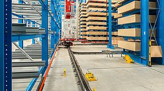 automatic warehouse, cantilever racking, stacker crane