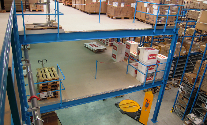 Lagerbühnen als zusätzliche Ebenen